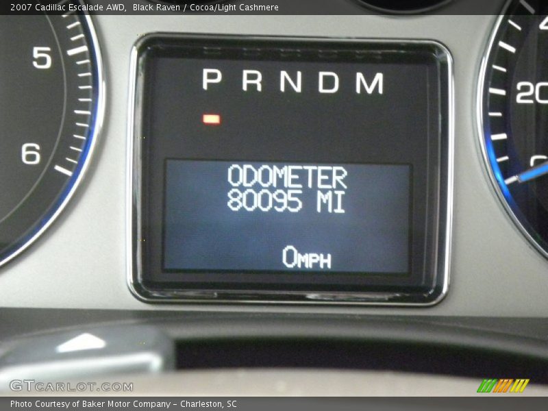 Black Raven / Cocoa/Light Cashmere 2007 Cadillac Escalade AWD