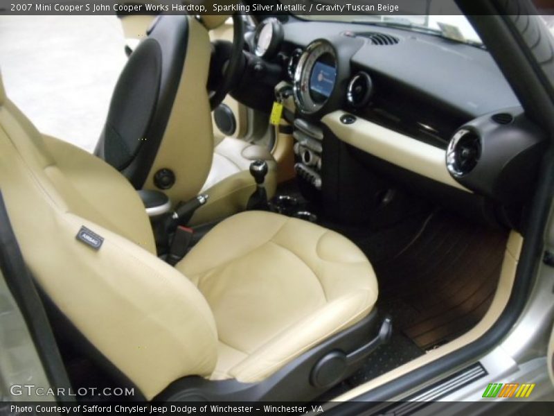 Sparkling Silver Metallic / Gravity Tuscan Beige 2007 Mini Cooper S John Cooper Works Hardtop