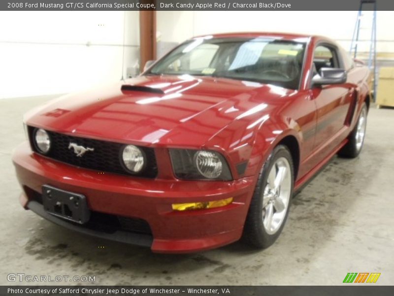 Dark Candy Apple Red / Charcoal Black/Dove 2008 Ford Mustang GT/CS California Special Coupe