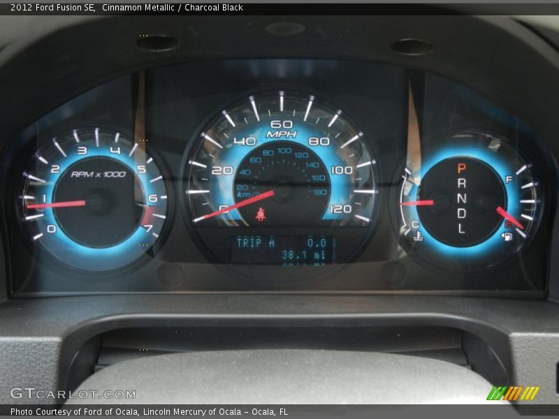 Cinnamon Metallic / Charcoal Black 2012 Ford Fusion SE