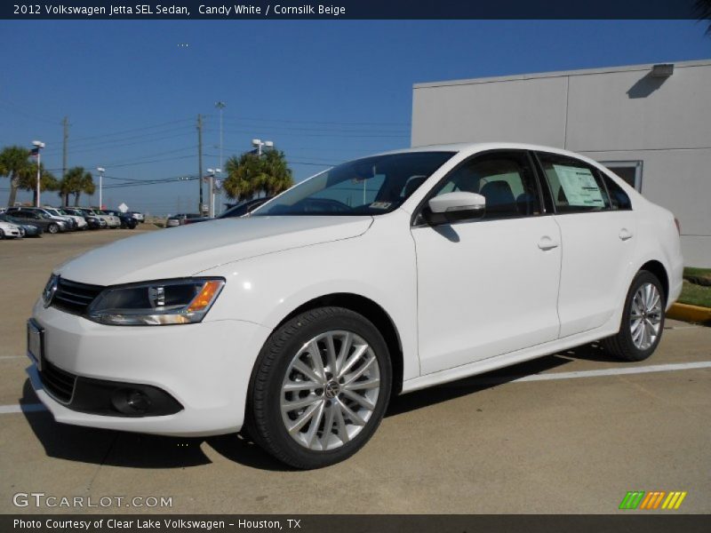 Candy White / Cornsilk Beige 2012 Volkswagen Jetta SEL Sedan