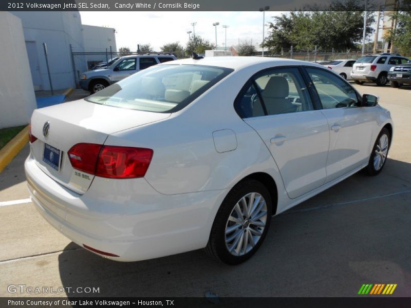 Candy White / Cornsilk Beige 2012 Volkswagen Jetta SEL Sedan