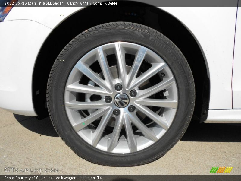 Candy White / Cornsilk Beige 2012 Volkswagen Jetta SEL Sedan