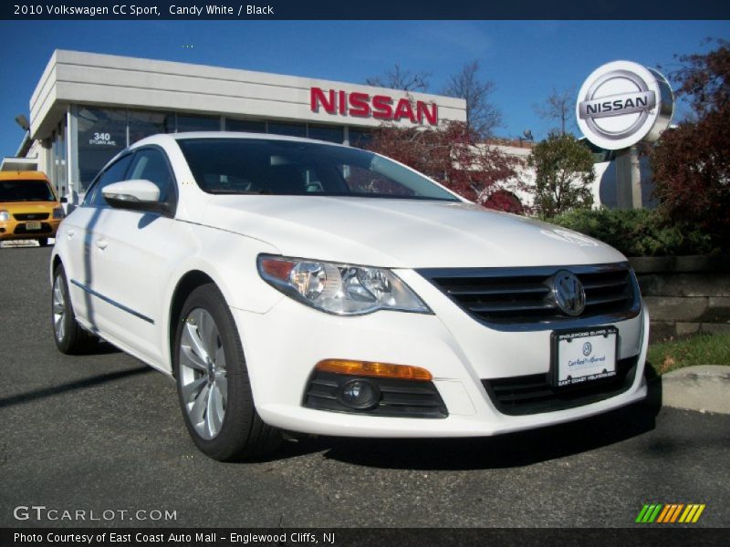 Candy White / Black 2010 Volkswagen CC Sport