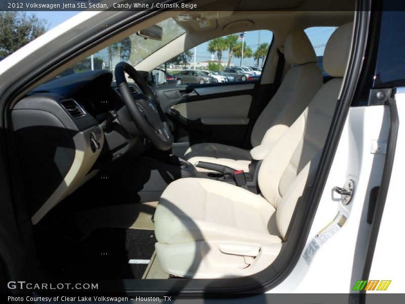 Candy White / Cornsilk Beige 2012 Volkswagen Jetta SEL Sedan