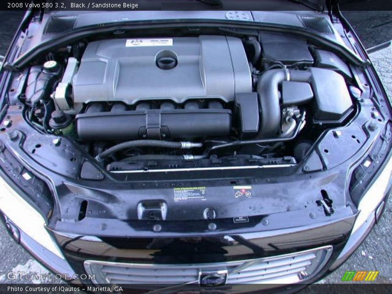 Black / Sandstone Beige 2008 Volvo S80 3.2