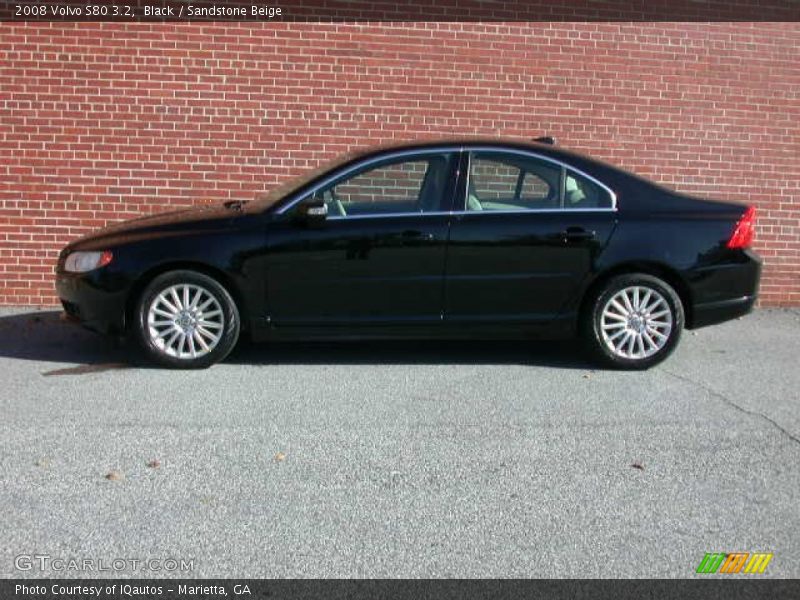 Black / Sandstone Beige 2008 Volvo S80 3.2