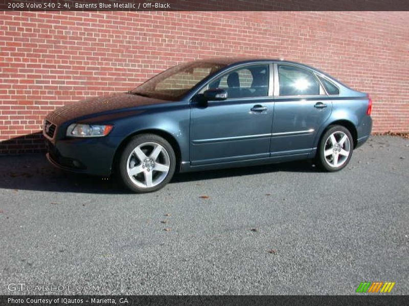 Barents Blue Metallic / Off-Black 2008 Volvo S40 2.4i