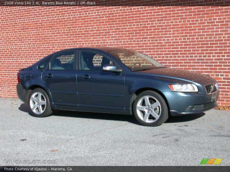 Barents Blue Metallic / Off-Black 2008 Volvo S40 2.4i