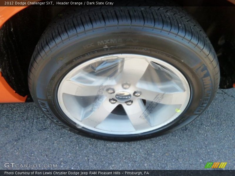 Header Orange / Dark Slate Gray 2012 Dodge Challenger SXT