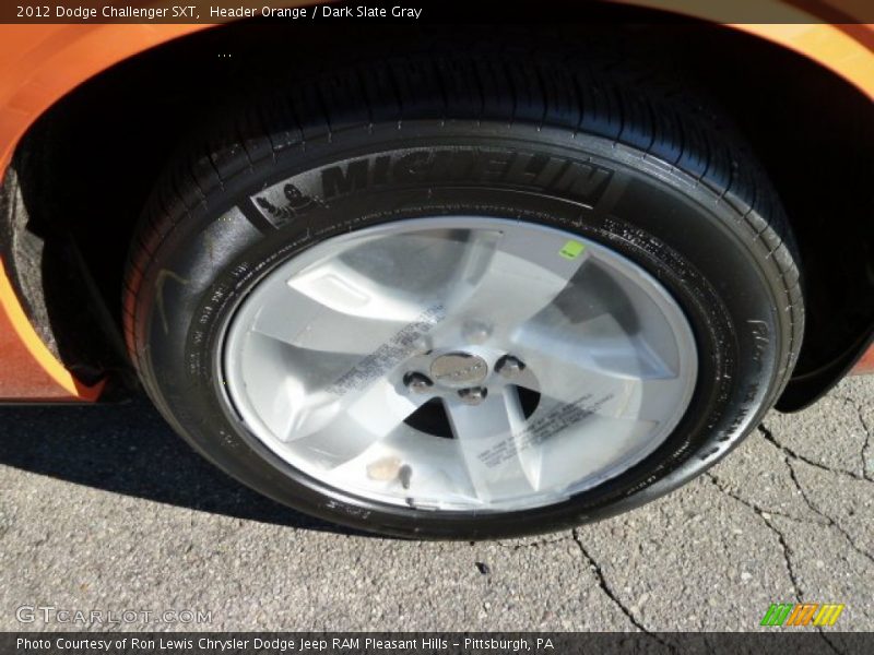 Header Orange / Dark Slate Gray 2012 Dodge Challenger SXT