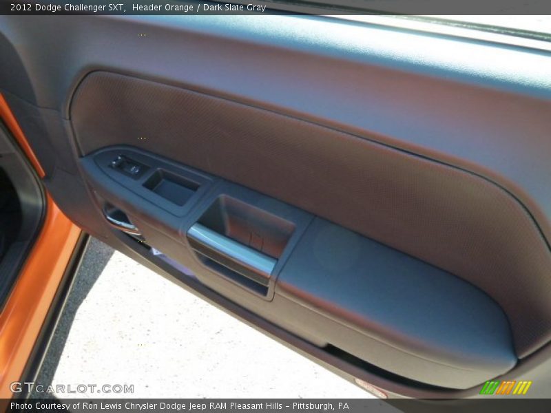 Header Orange / Dark Slate Gray 2012 Dodge Challenger SXT