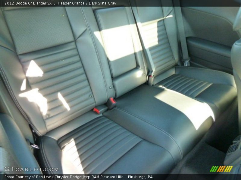 Header Orange / Dark Slate Gray 2012 Dodge Challenger SXT