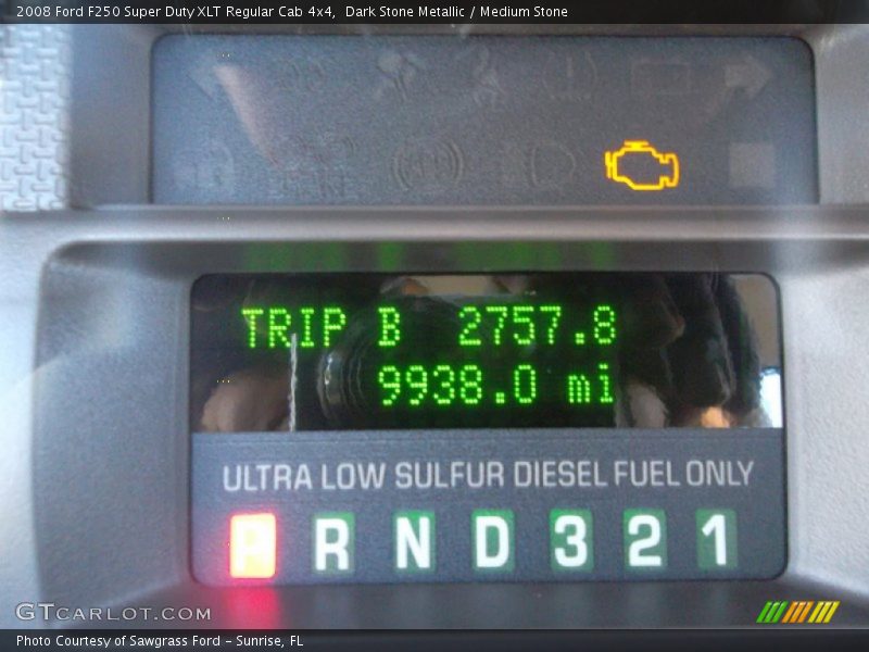 Dark Stone Metallic / Medium Stone 2008 Ford F250 Super Duty XLT Regular Cab 4x4
