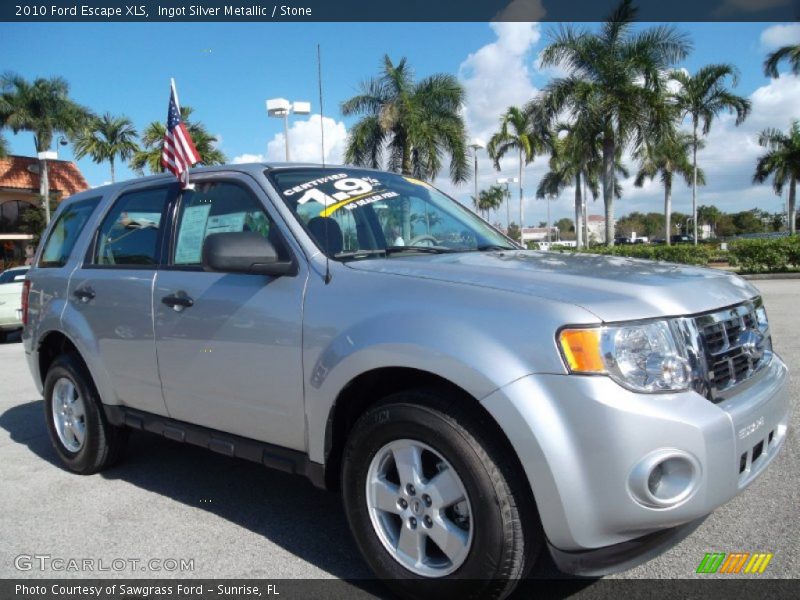 Ingot Silver Metallic / Stone 2010 Ford Escape XLS