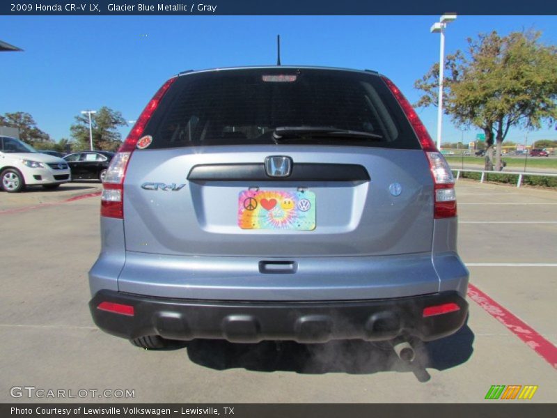 Glacier Blue Metallic / Gray 2009 Honda CR-V LX