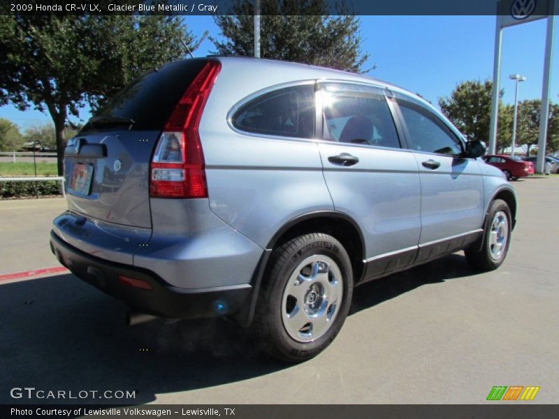 Glacier Blue Metallic / Gray 2009 Honda CR-V LX