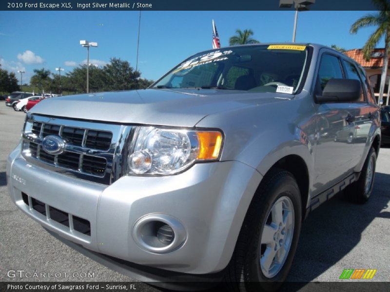 Ingot Silver Metallic / Stone 2010 Ford Escape XLS