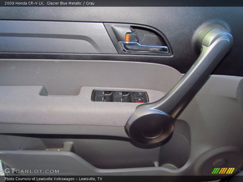 Glacier Blue Metallic / Gray 2009 Honda CR-V LX