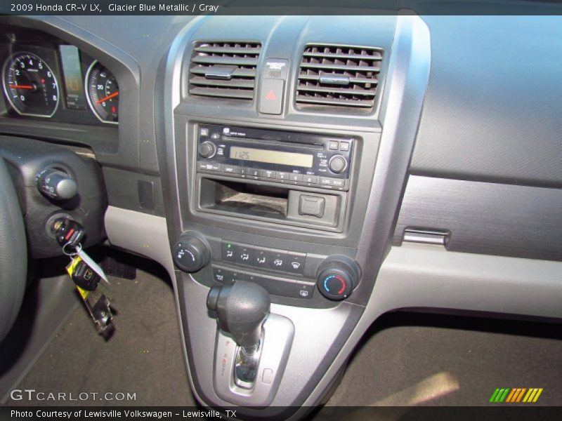 Glacier Blue Metallic / Gray 2009 Honda CR-V LX