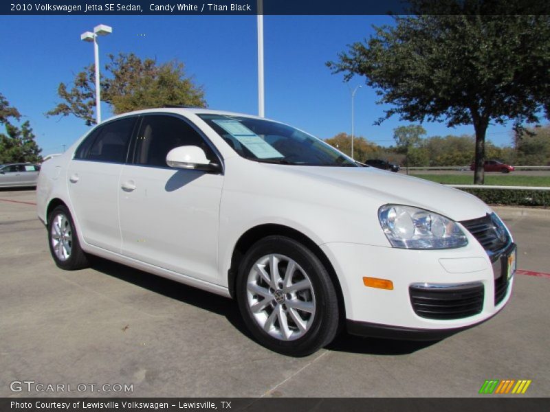 Candy White / Titan Black 2010 Volkswagen Jetta SE Sedan