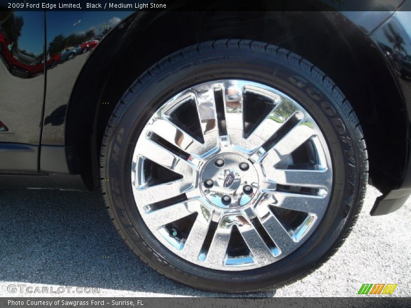 Black / Medium Light Stone 2009 Ford Edge Limited