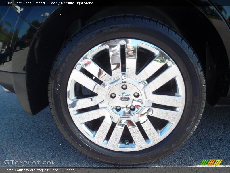 Black / Medium Light Stone 2009 Ford Edge Limited