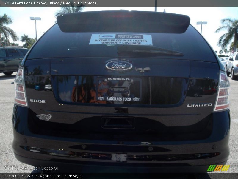 Black / Medium Light Stone 2009 Ford Edge Limited