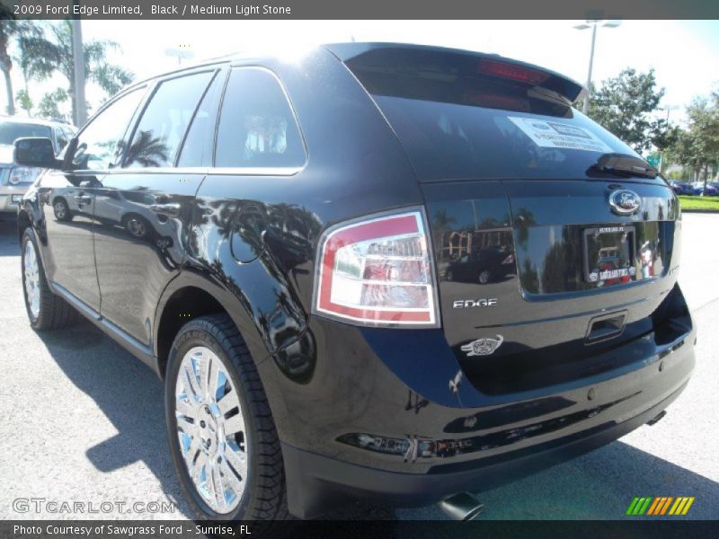 Black / Medium Light Stone 2009 Ford Edge Limited