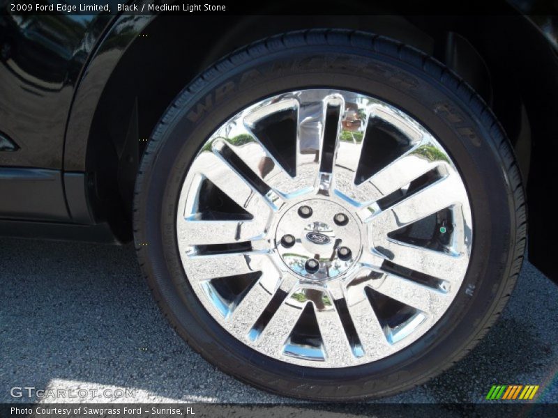 Black / Medium Light Stone 2009 Ford Edge Limited