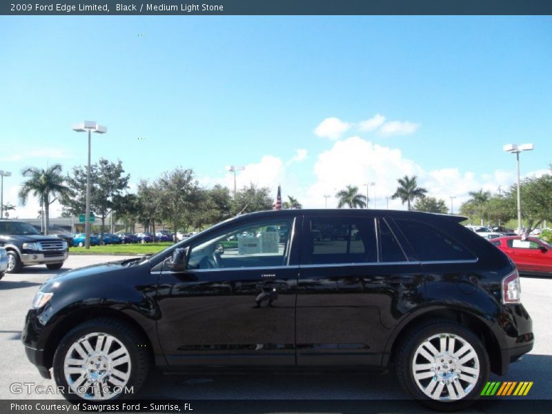 Black / Medium Light Stone 2009 Ford Edge Limited