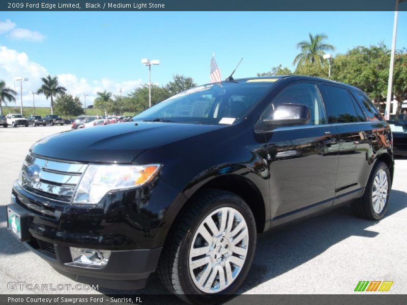 Black / Medium Light Stone 2009 Ford Edge Limited