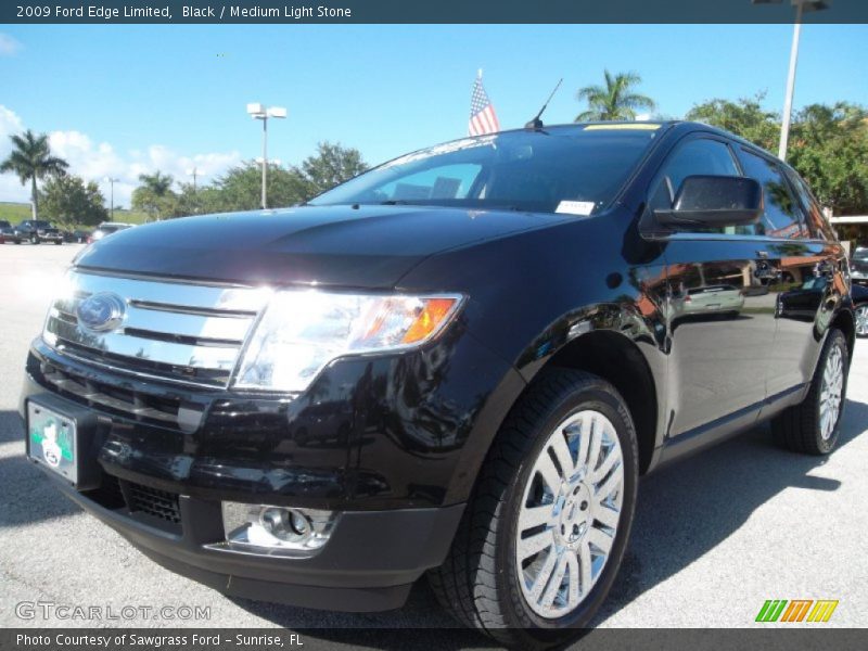 Black / Medium Light Stone 2009 Ford Edge Limited