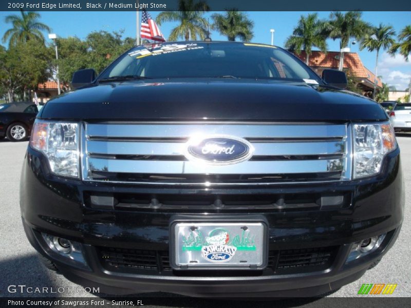 Black / Medium Light Stone 2009 Ford Edge Limited