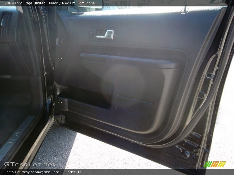 Black / Medium Light Stone 2009 Ford Edge Limited