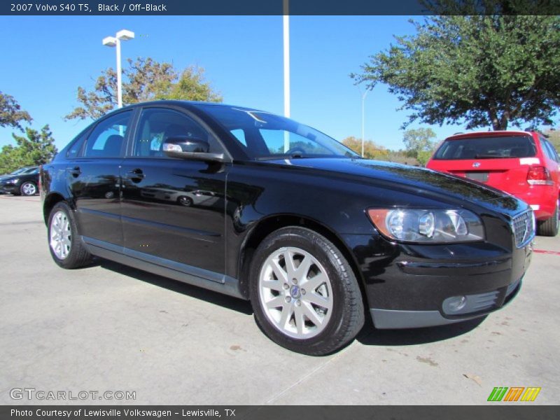 Black / Off-Black 2007 Volvo S40 T5