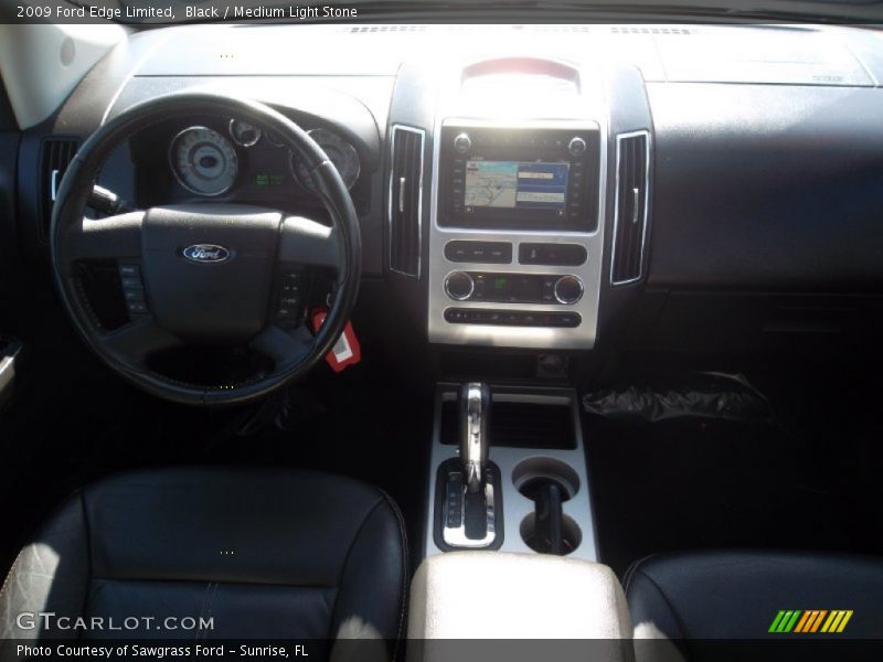 Black / Medium Light Stone 2009 Ford Edge Limited