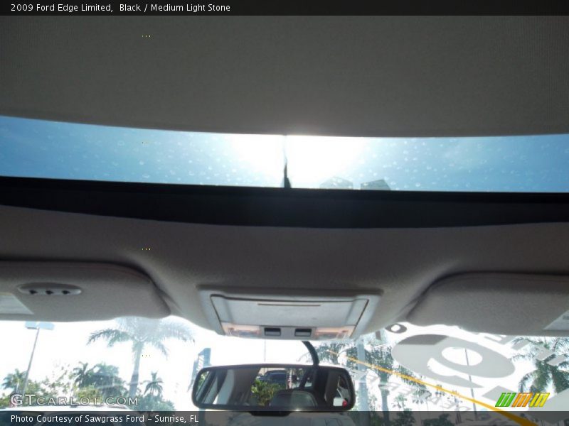 Black / Medium Light Stone 2009 Ford Edge Limited