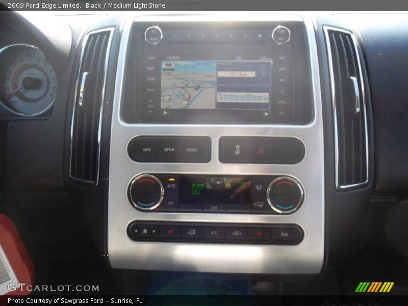 Black / Medium Light Stone 2009 Ford Edge Limited