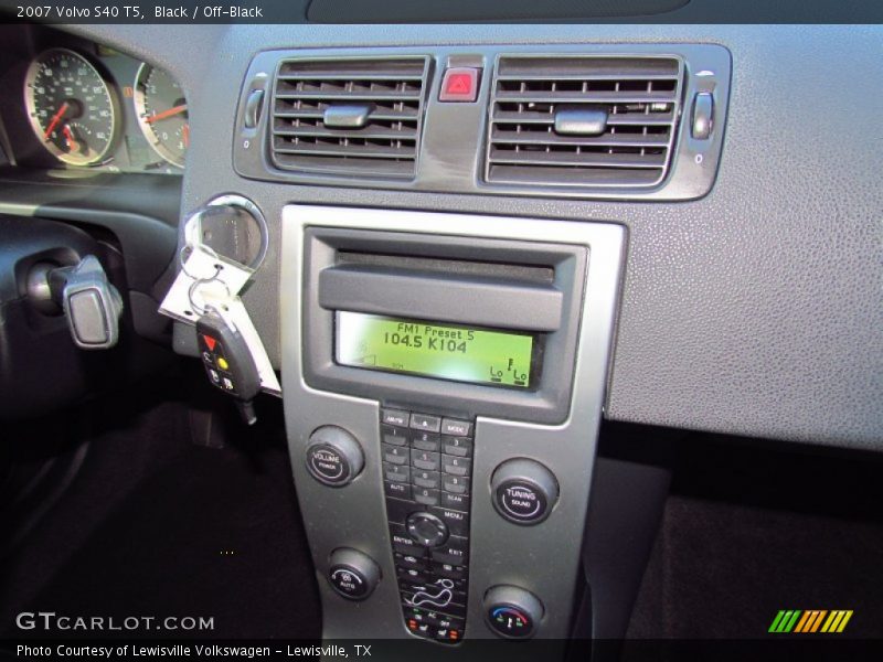 Black / Off-Black 2007 Volvo S40 T5