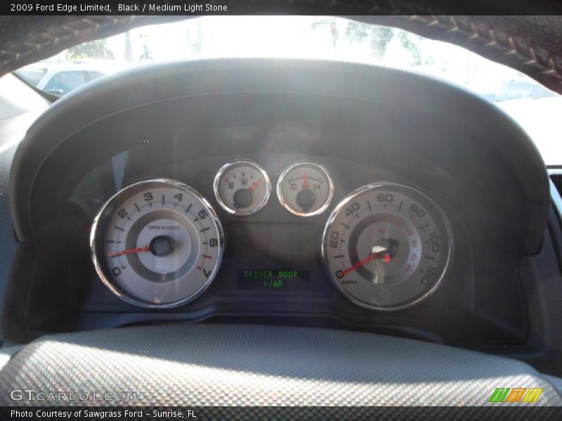 Black / Medium Light Stone 2009 Ford Edge Limited