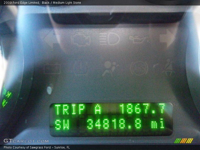 Black / Medium Light Stone 2009 Ford Edge Limited