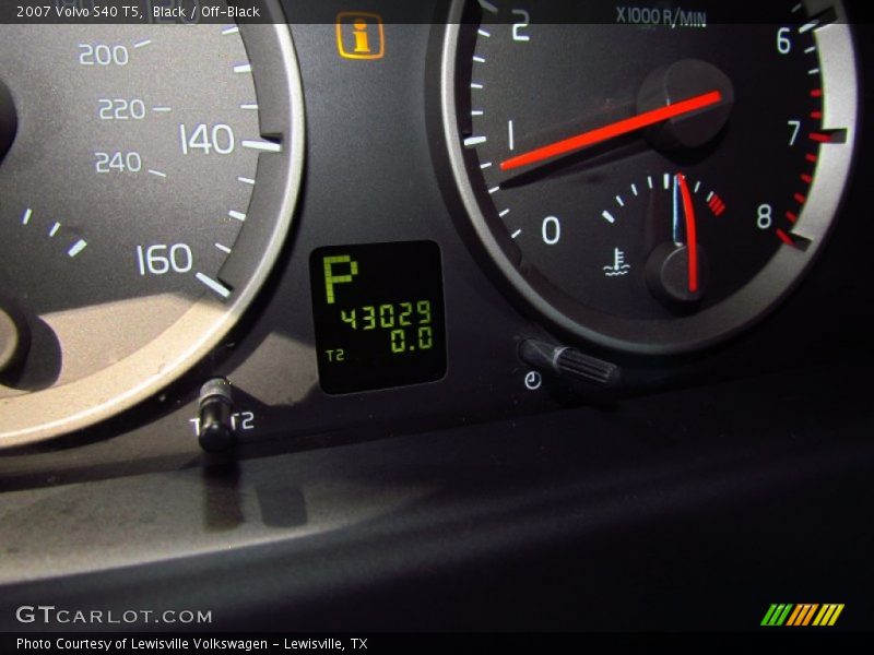Black / Off-Black 2007 Volvo S40 T5