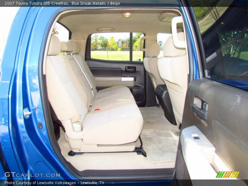 Blue Streak Metallic / Beige 2007 Toyota Tundra SR5 CrewMax
