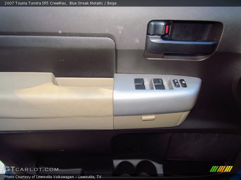 Blue Streak Metallic / Beige 2007 Toyota Tundra SR5 CrewMax