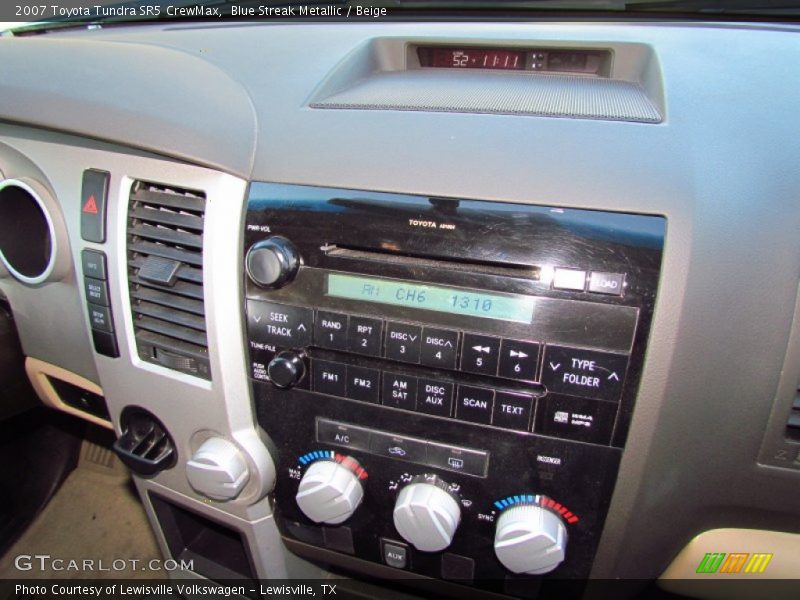 Blue Streak Metallic / Beige 2007 Toyota Tundra SR5 CrewMax