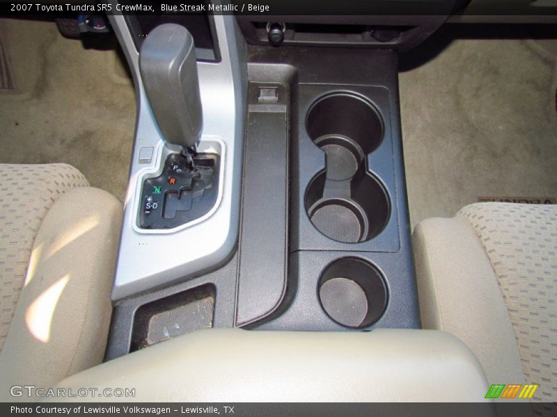 Blue Streak Metallic / Beige 2007 Toyota Tundra SR5 CrewMax