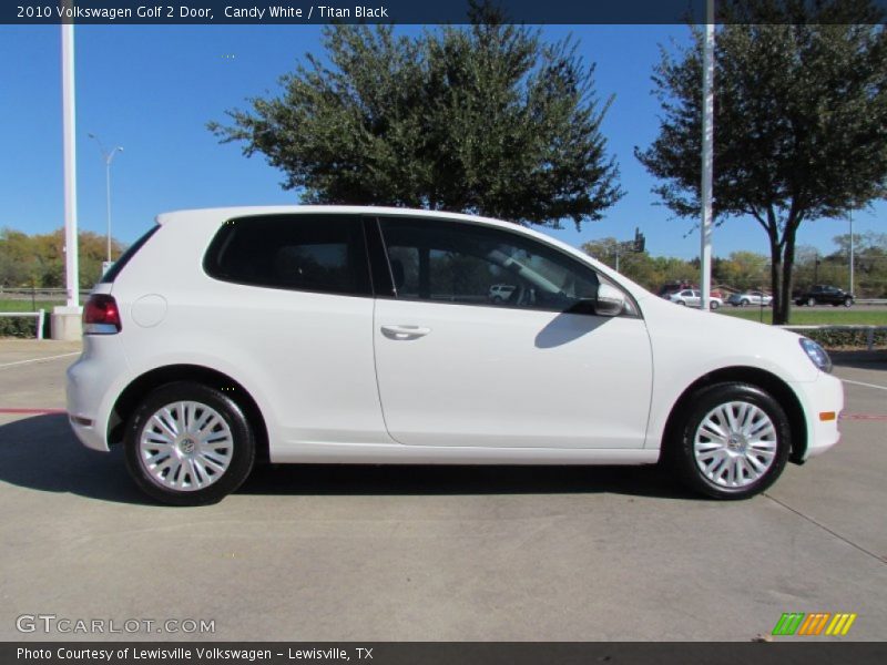 Candy White / Titan Black 2010 Volkswagen Golf 2 Door