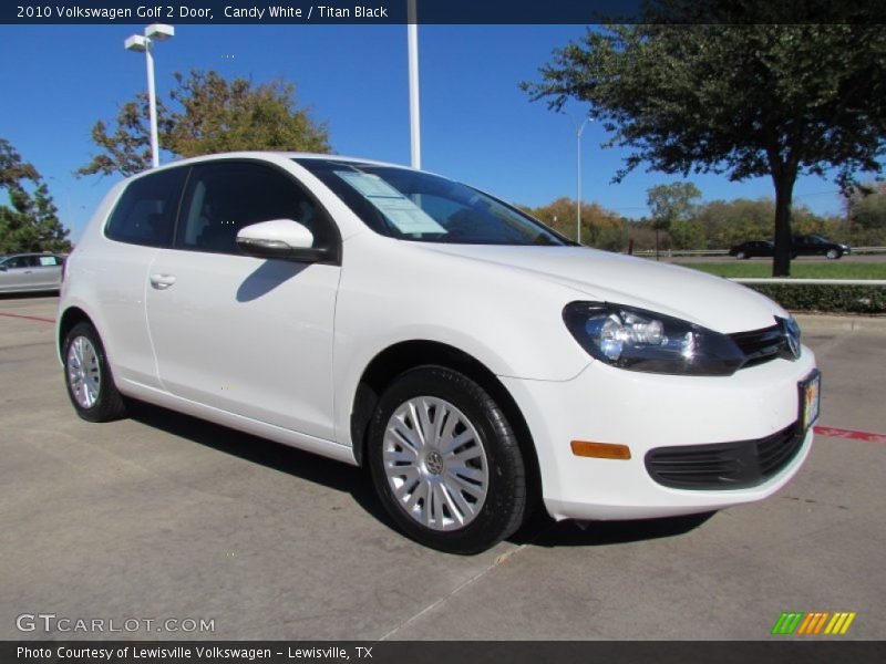 Candy White / Titan Black 2010 Volkswagen Golf 2 Door