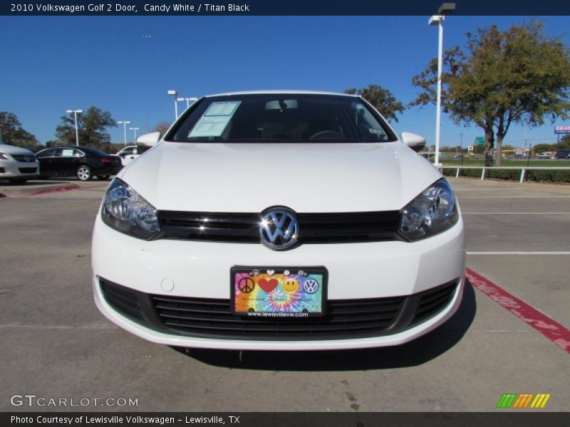 Candy White / Titan Black 2010 Volkswagen Golf 2 Door